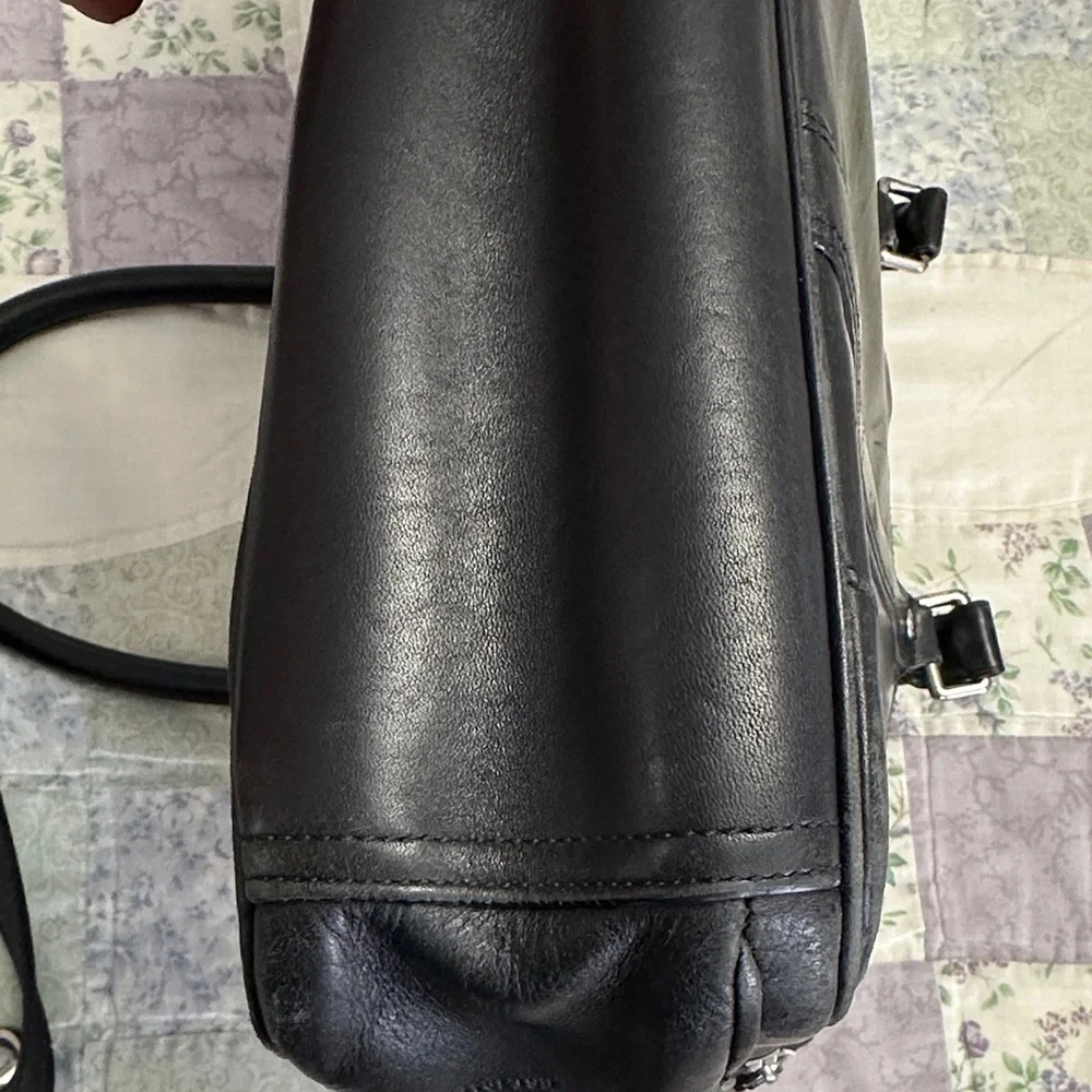 Coach Black Leather Men's Bag